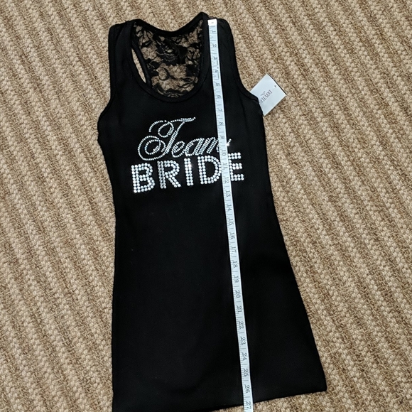 David's Bridal Team Bride Blingy Tank Top New L - Picture 3 of 6